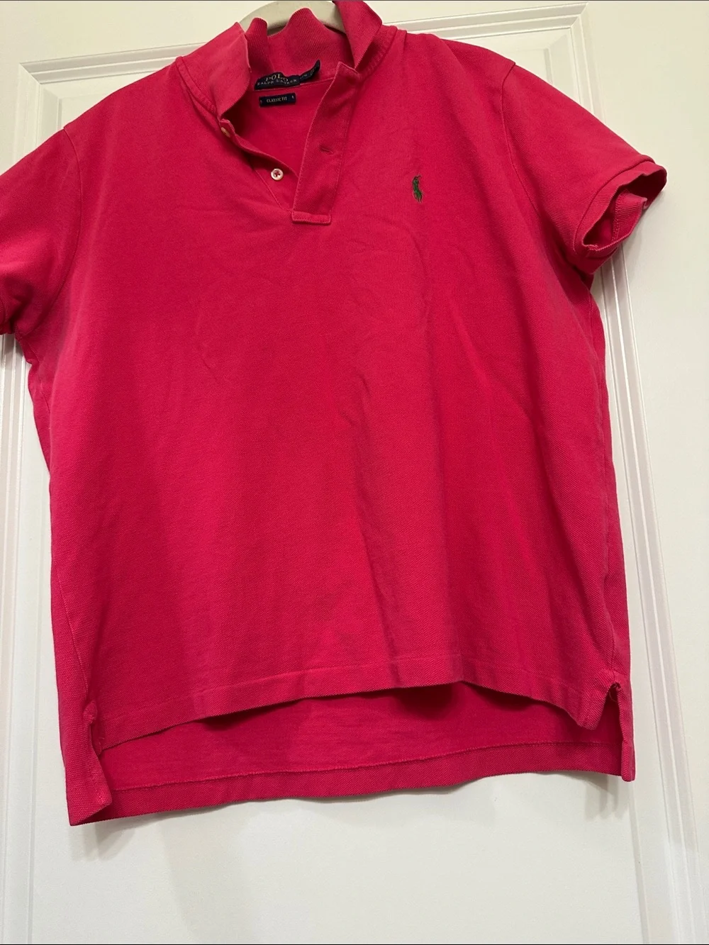 Polo by Ralph Lauren Bright Pink Short Sleeve Polo with Signature Pony